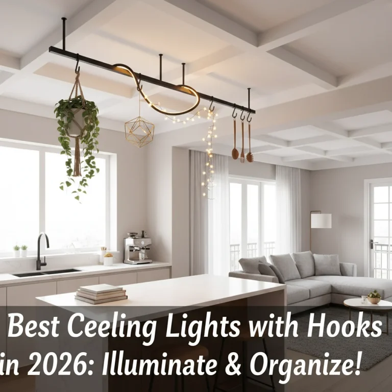 Best Ceiling Lights with Hooks in 2026: Illuminate & Organize!