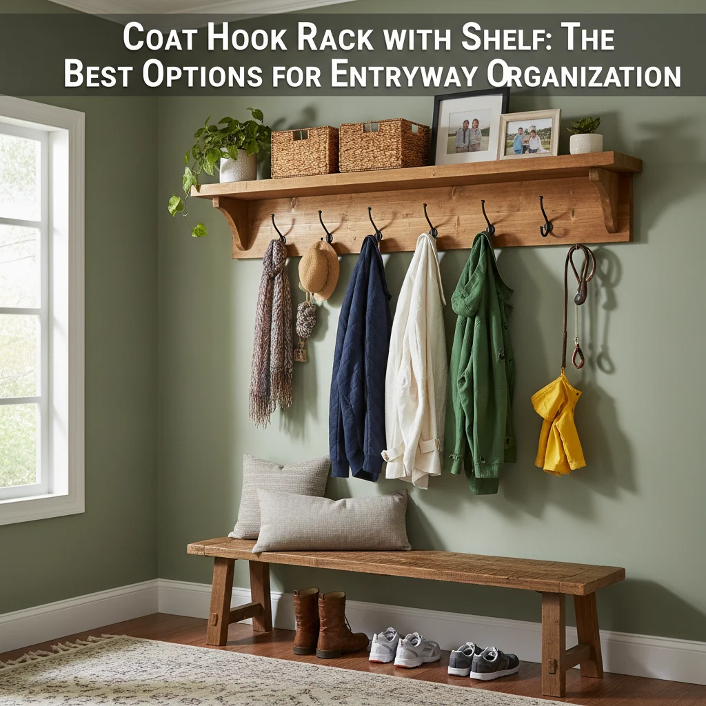 Coat Hook Rack with Shelf: The Best Options for Entryway Organization