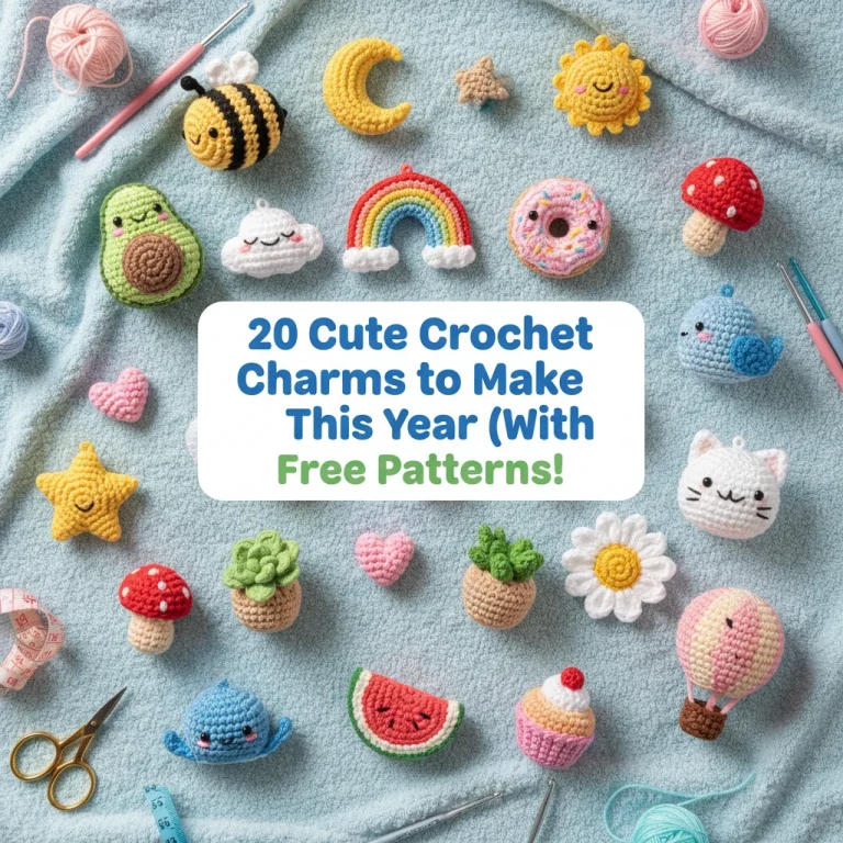 20 Cute Crochet Charms to Make This Year (With Free Patterns!)