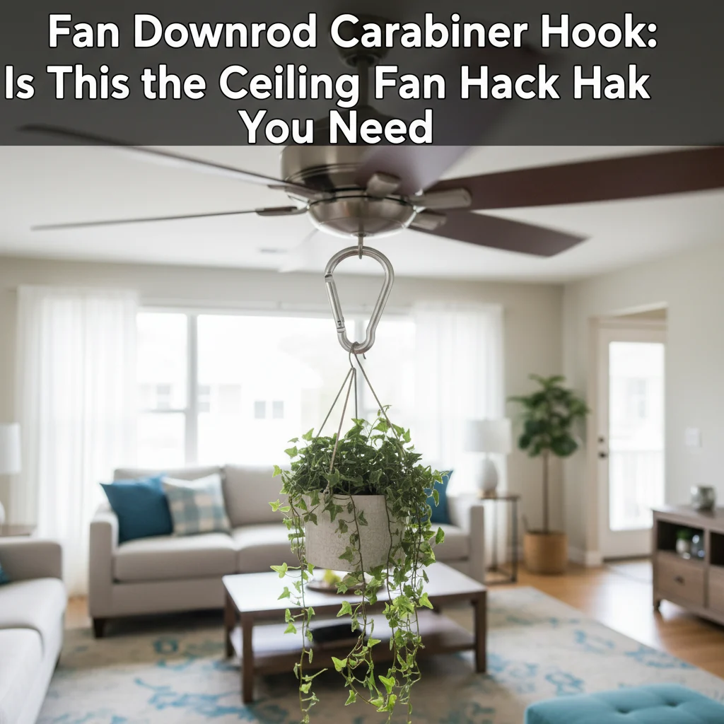 Fan Downrod Carabiner Hook: Is This the Ceiling Fan Hack You Need?