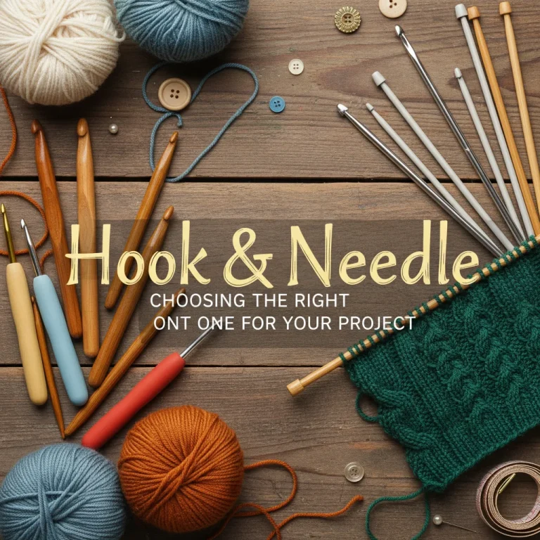 Hook & Needle: Choosing the Right One for Your Project