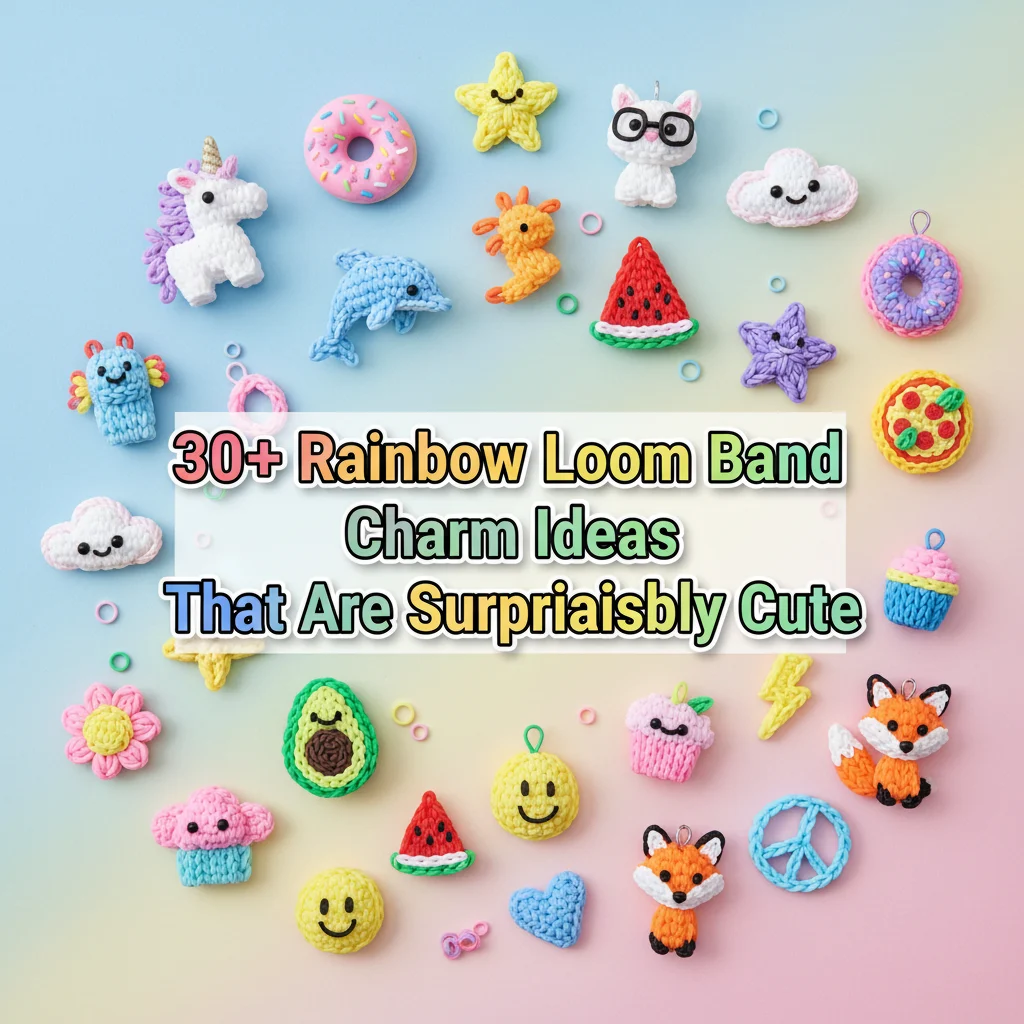 30+ Rainbow Loom Band Charm Ideas That Are Surprisingly Cute
