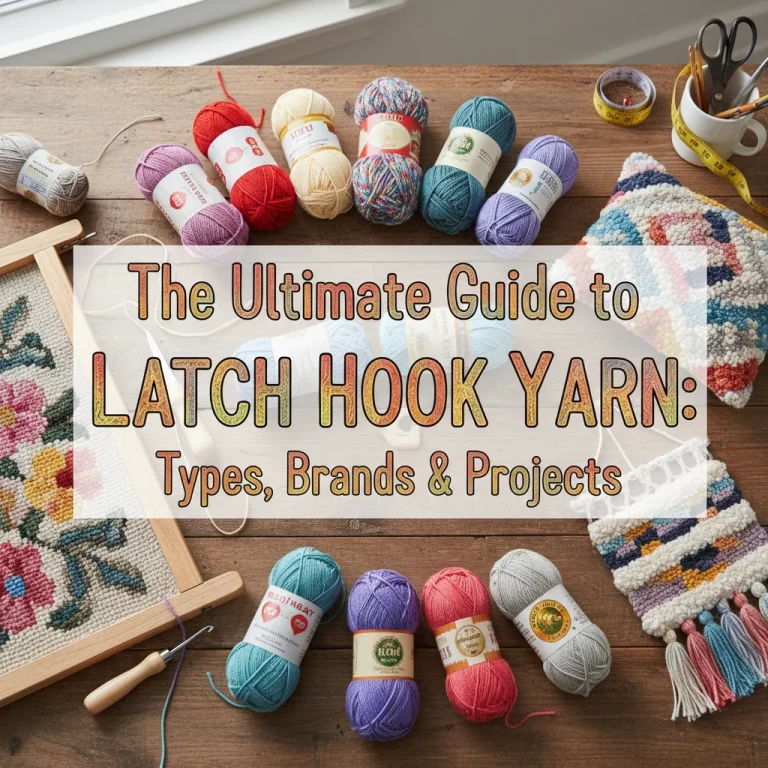 The Ultimate Guide to Latch Hook Yarn: Types, Brands & Projects