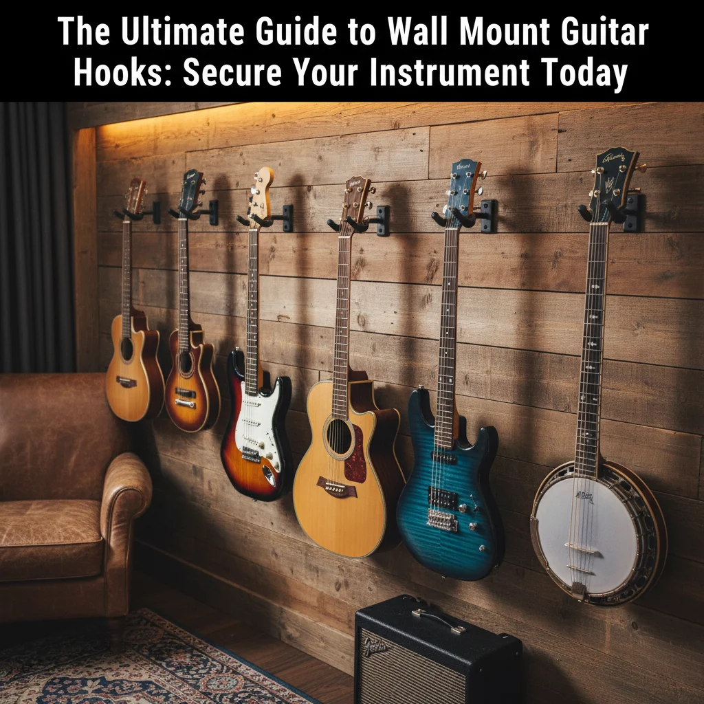 The Ultimate Guide to Wall Mount Guitar Hooks: Secure Your Instrument Today